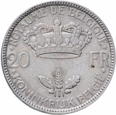 купить Бельгия 20 франков (francs) 1935