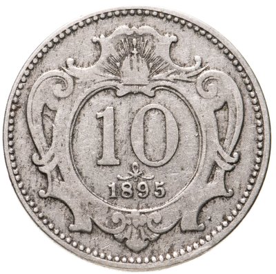 купить Австрия 10 геллеров (heller) 1895