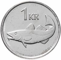 купить Исландия 1 крона (crown) 1996