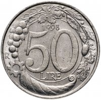 Купить Италия 50 лир 1996-2001