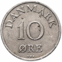 Купить Дания 10 эре 1948-1960, случайная дата