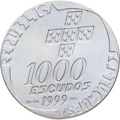 купить Португалия 1000 эскудо (escudos) 1999 25 лет Революции 25 апреля