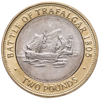 купить Гибралтар 2 фунта (pounds) 2005