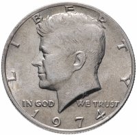 купить США 1/2 доллара (50 центов, half dollar) 1974 P "Кеннеди"