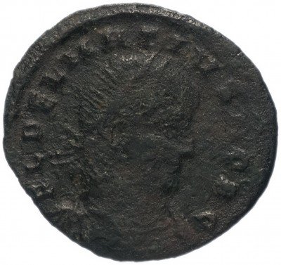 купить Римская Империя Делмаций II 335–337 гг фракция фоллиса (реверс: два воина стоят лицом друг к другу, между ними один штандарт)