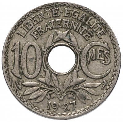 купить Франция 10 сантимов (centimes) 1917-1939, случайная дата