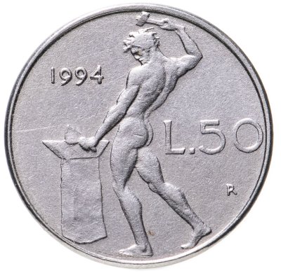 купить Италия 50 лир 1994