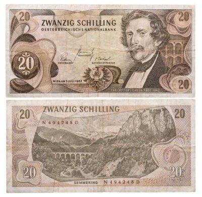 купить Австрия 20 шиллингов 1967 (Pick 142а(1)