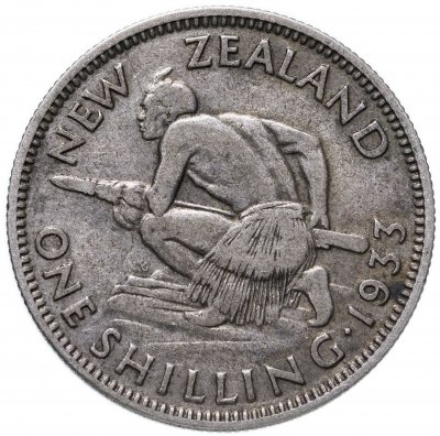 купить Новая Зеландия 1 шиллинг (shilling) 1933