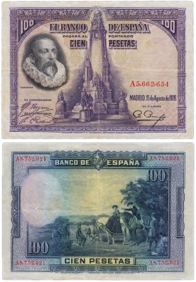купить Испания 100 песет 1928 (Pick 76)