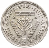 купить ЮАР 3 пенса (pence) 1956