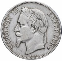 купить Франция 5 франков 1867 "A"