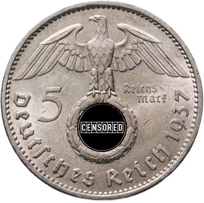 купить Германия, Третий Рейх 5 рейхсмарок (reichsmark) 1937