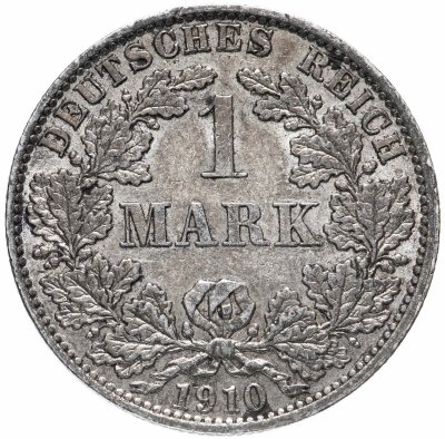 купить Германия (Германская Империя) 1 марка 1910 A знак монетного двора: "A" - Берлин