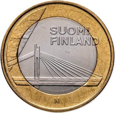 купить Финляндия 5 евро 2012 "Исторические регионы Финляндии. Строения - Лапландия"