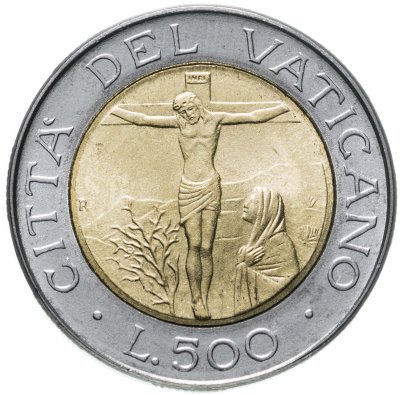 купить Ватикан 500 лир (lire) 1987
