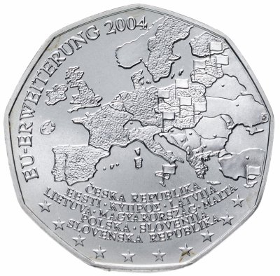 купить Австрия 5 евро (euro) 2004 Расширение Евросоюза