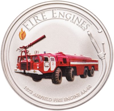 купить Острова Кука 1 доллар 2006 "Пожарные машины мира: Airfield fire engine AA-60"