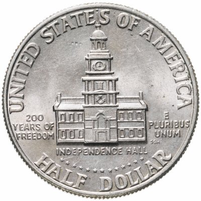 купить США 1/2 доллара (50 центов, half dollar 1976 D "200 лет независимости США"
