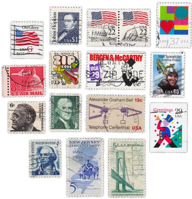 купить США набор из 15 марок "Разное"