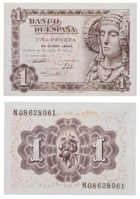купить Испания 1 песета 1948 года (Pick 135)
