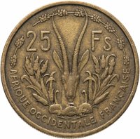 купить Французская Западная Африка 25 франков (francs) 1956