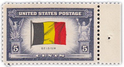 купить США 5 центов 1943 "Флаг Бельгии"