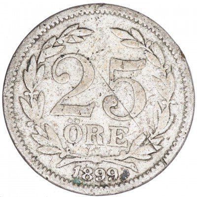 купить Швеция 25 эре 1899