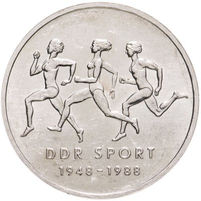 купить Германия (ГДР) 10 марок 1988 "40 лет Союзу физкультуры и спорта"