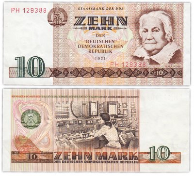 купить Германия ГДР 10 марок 1971 (Pick 28a)