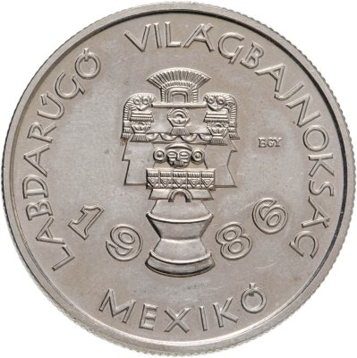 купить Венгрия 100 форинтов (forint) 1985 Чемпионат мира по футболу 1986 - Национальные мексиканские артефакты