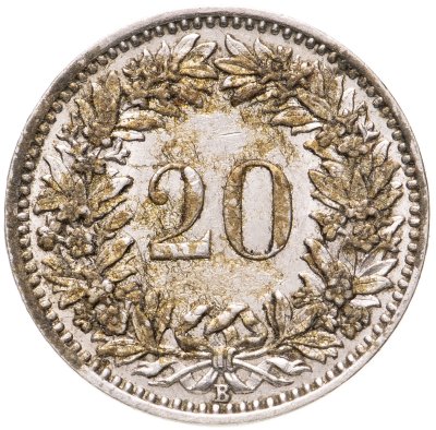 купить Швейцария 20 раппенов (rappen) 1938
