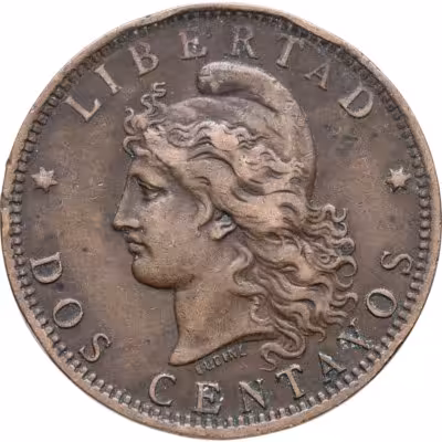 купить Аргентина 2 сентаво (centavos) 1890