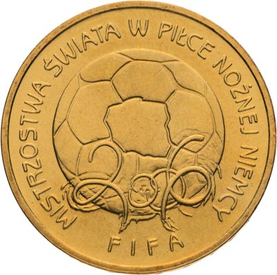 купить Польша 2 злотых 2006 "Чемпионат мира по футболу Германия 2006"