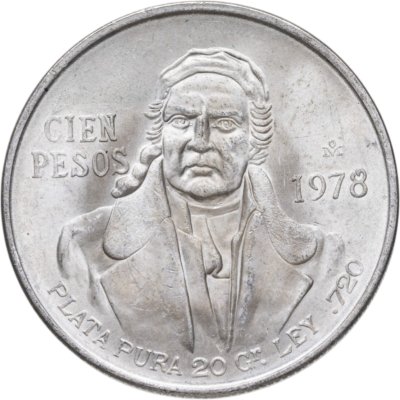 купить Мексика 100 песо (peso) 1978