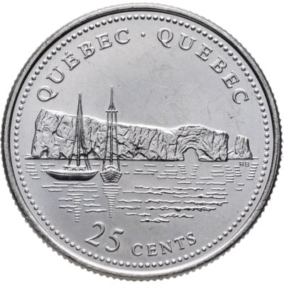 купить Канада 25 центов (cents) 1992 125 лет Конфедерации Канада - Квебек