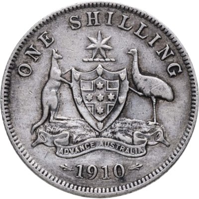 купить Австралия 1 шиллинг (shilling) 1910