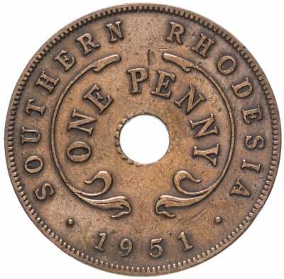 купить Южная Родезия 1 пенни (penny) 1951