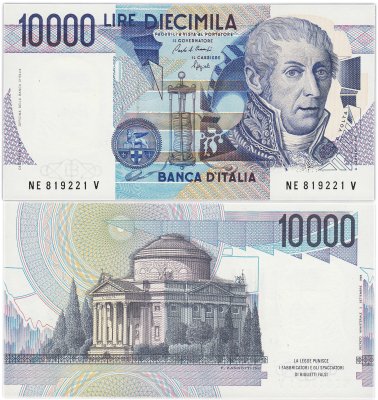 купить Италия 10000 лир 1984 (Pick 112b)