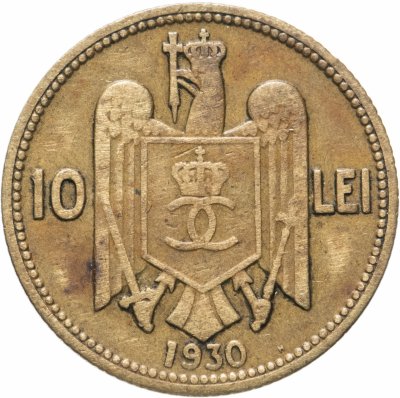 купить Румыния 10 леев (lei) 1930 Знак монетного двора: "H" - Бирмингем, Heaton
