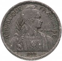 Купить Французский Индокитай 10 сантимов (centimes) 1939