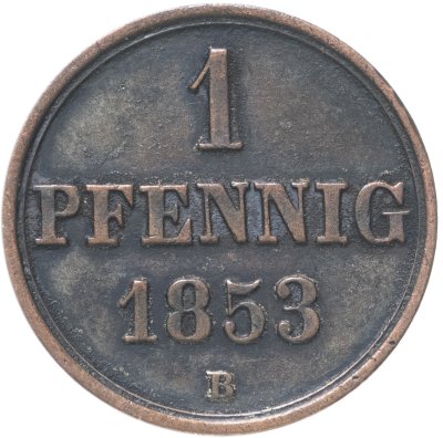 купить Германия, Ганновер 1 пфеннига 1853
