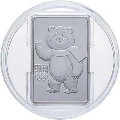купить 3 рубля 2012 ММД "Талисманы олимпийских игр в Сочи - Белый Mишка"
