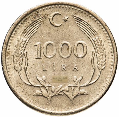 купить Турция 1000 лир (lira) 1990-1994, случайная дата