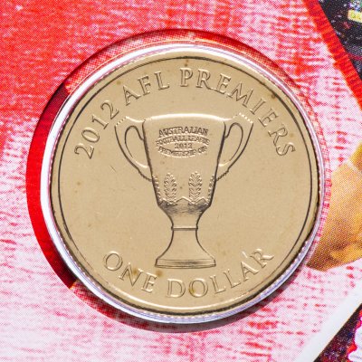 купить Австралия 1 доллар (dollar) 2012 "Австралийская футбольная лига 2012" (в конверте, с маркой)