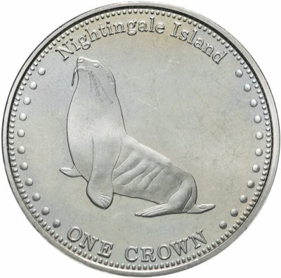 купить Тристан-да-Кунья 1 крона (crown) 2011 субтропический морской котик