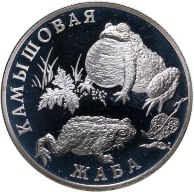 купить 1 рубль 2004 СПМД камышовая жаба
