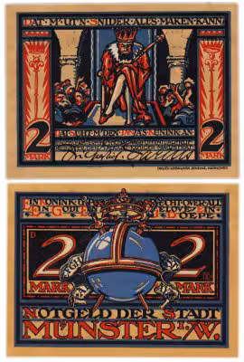 купить Германия Нотгельд Munster 2 марки 1921