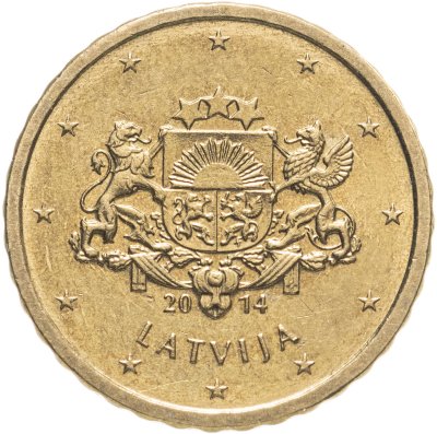 купить Латвия 10 евро центов (euro cent) 2014