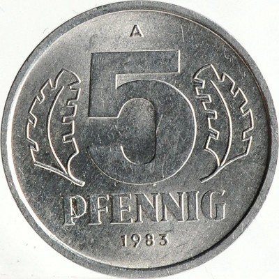 купить Восточная Германия (ГДР) 5 пфеннигов 1983